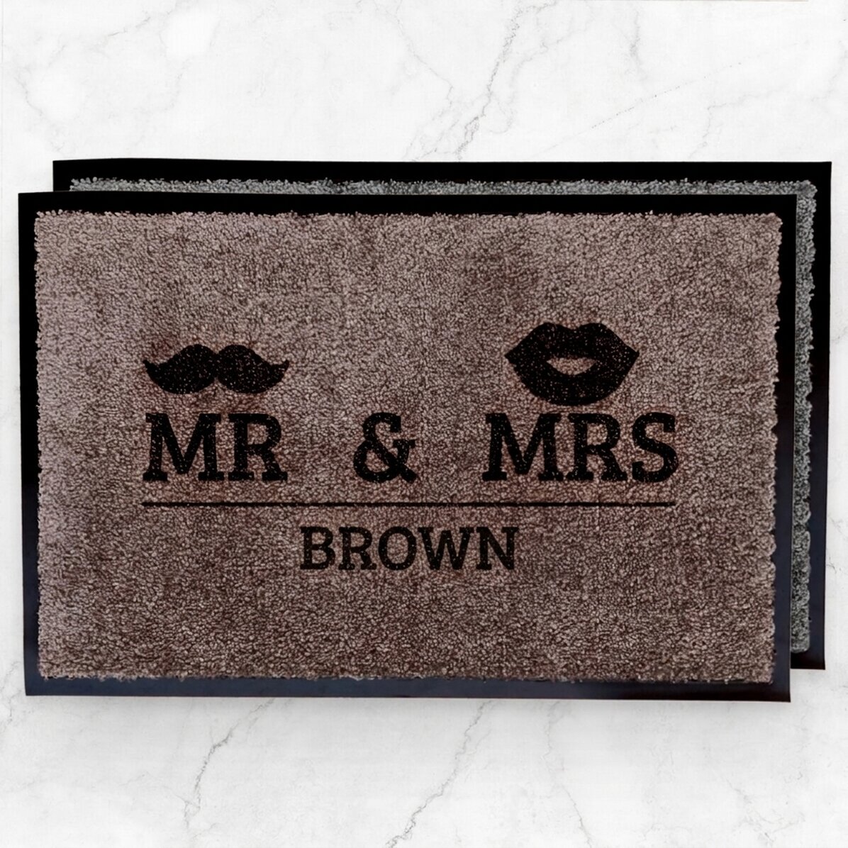 Felpa de entrada para interior personalizada - Mr & Mrs