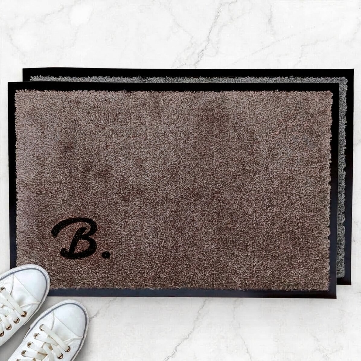 Alfombra de entrada para interior personalizada - Inicial