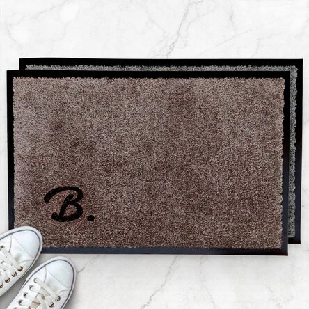 Customised indoor entrance mat - Initial