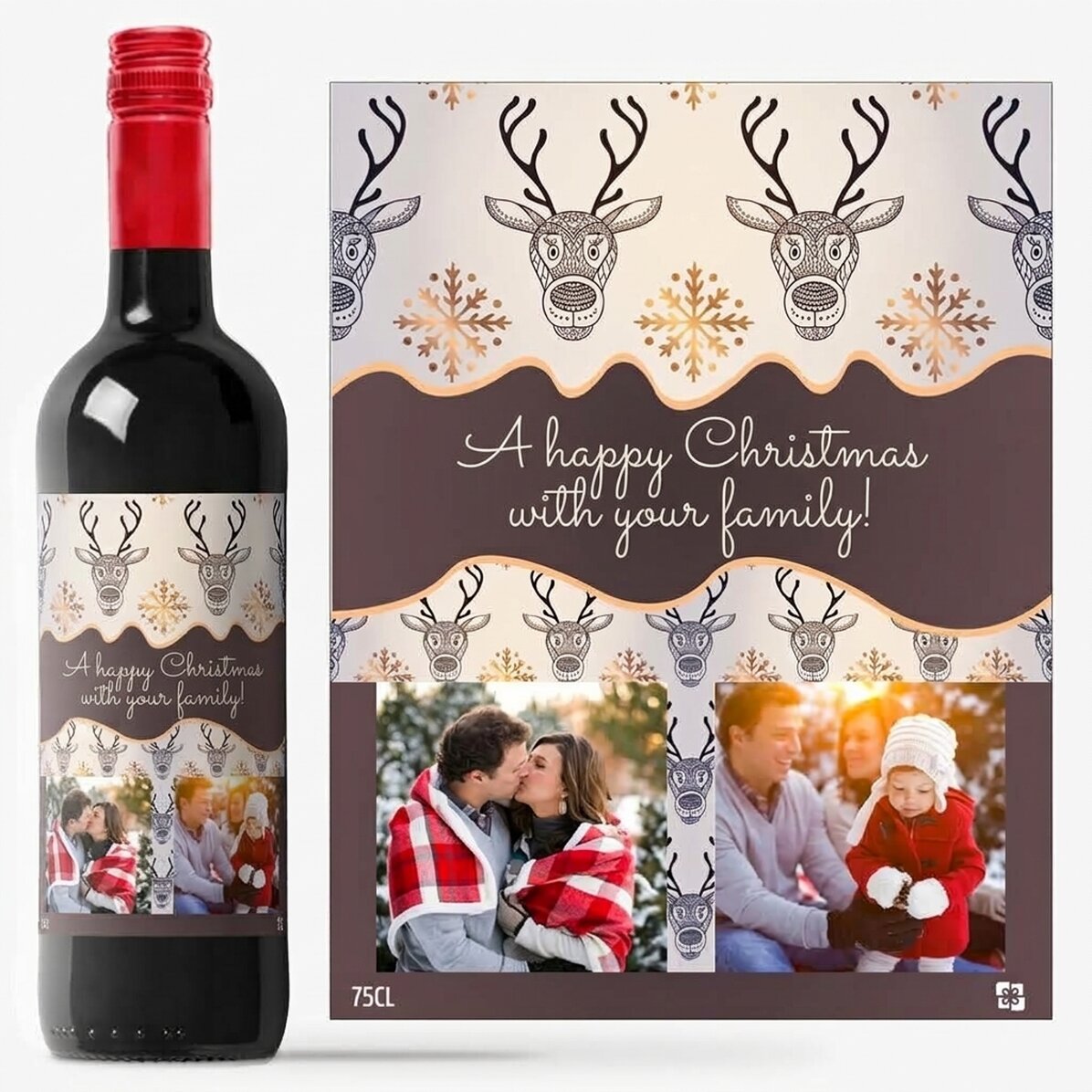 Vino personalizado «Golden Antlers»