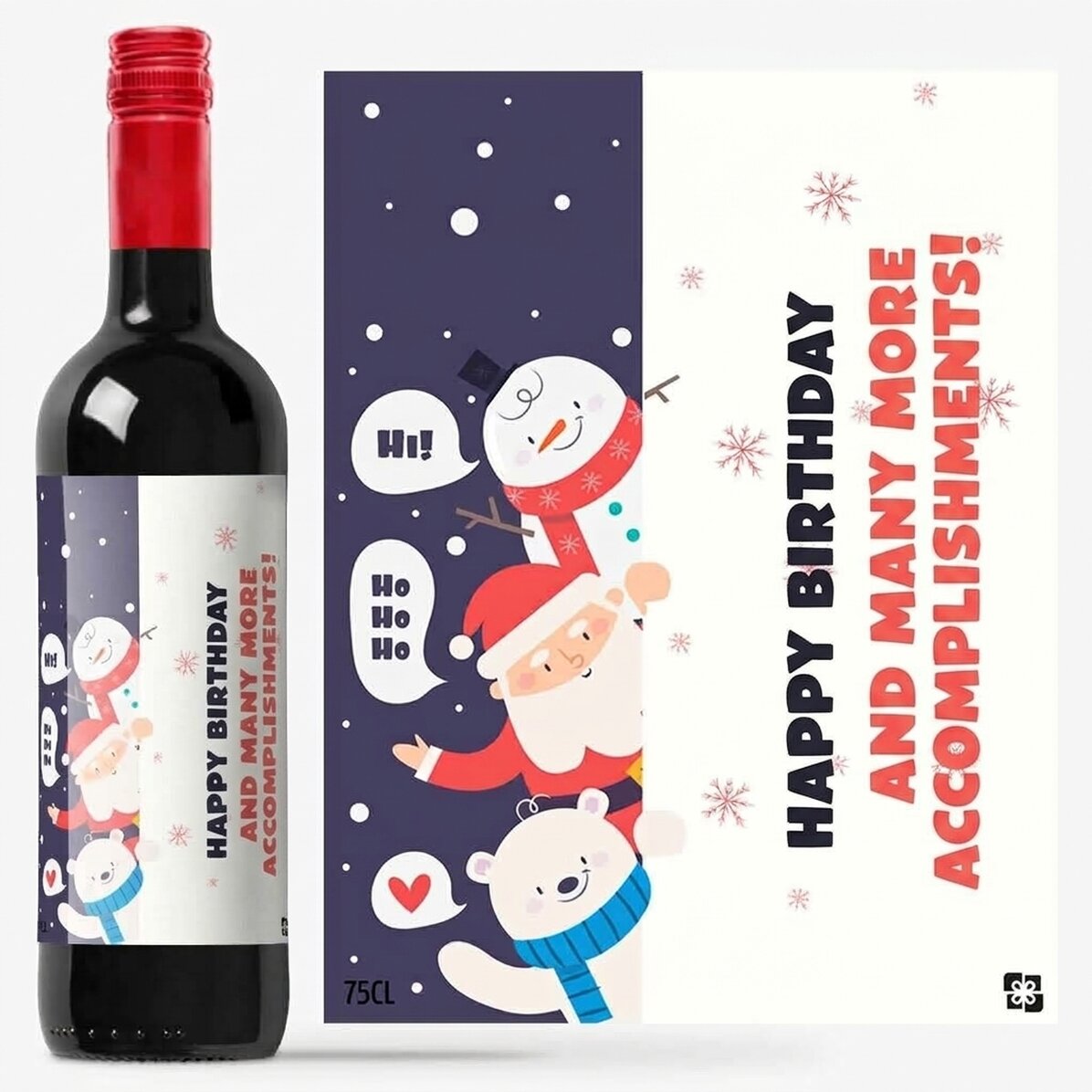 Vino personalizado - Papá Noel