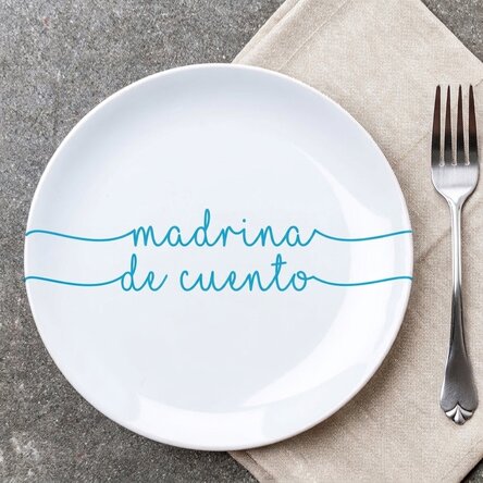 Plato personalizado con texto - Sea Sprite