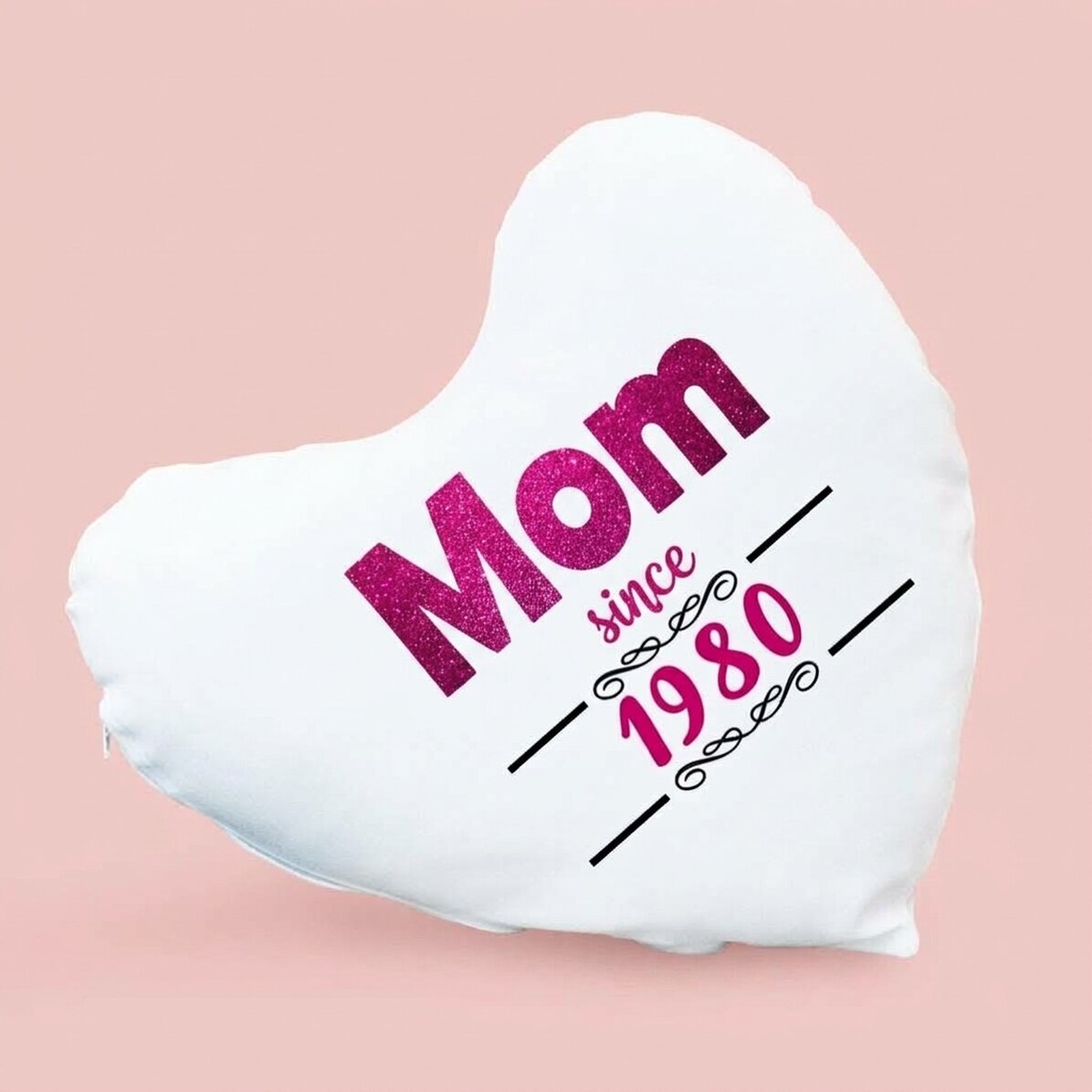Cojín personalizado con forma de corazón - La vida de una madre