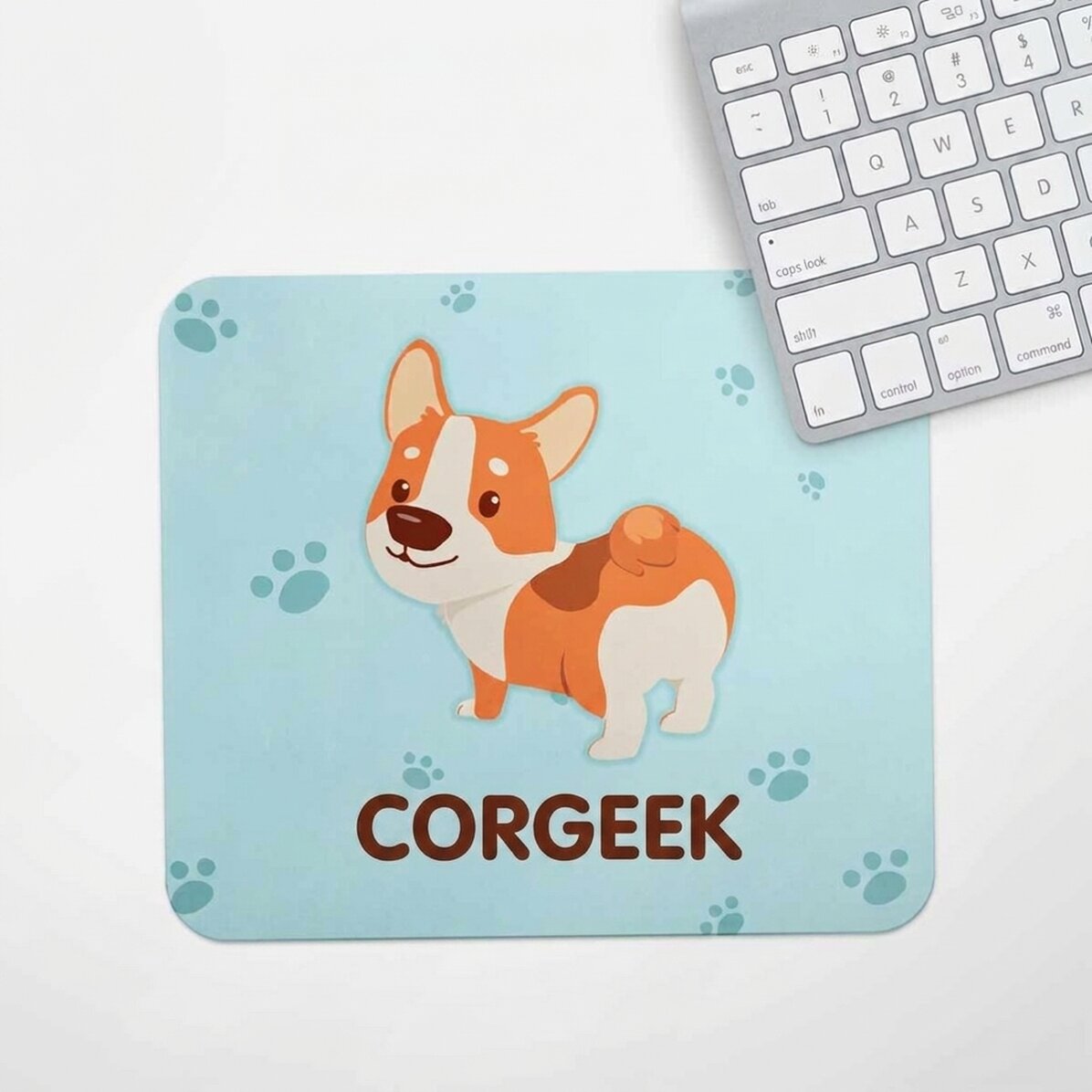 Alfombrilla de ratón personalizada con texto - Corgeek