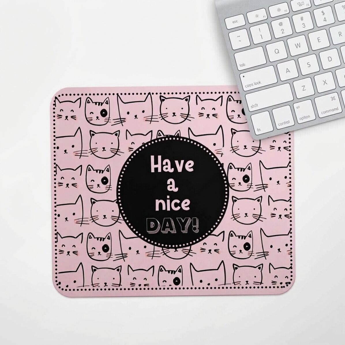 Alfombrilla de ratón personalizada con texto - Gatos