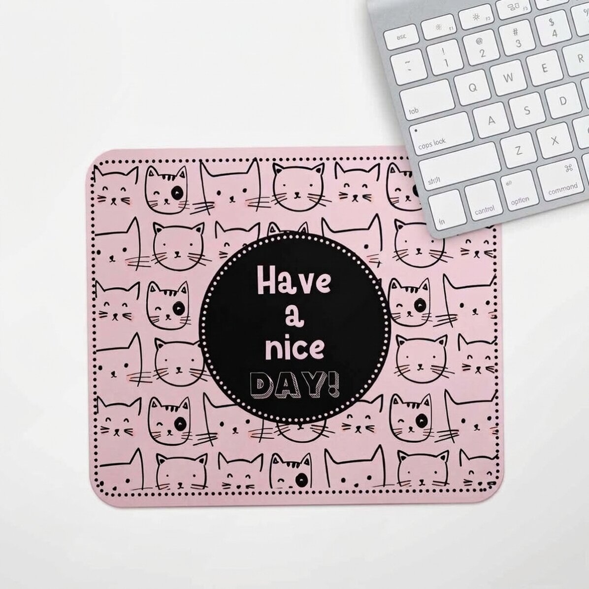 Alfombrilla de ratón personalizada con texto - Gatos