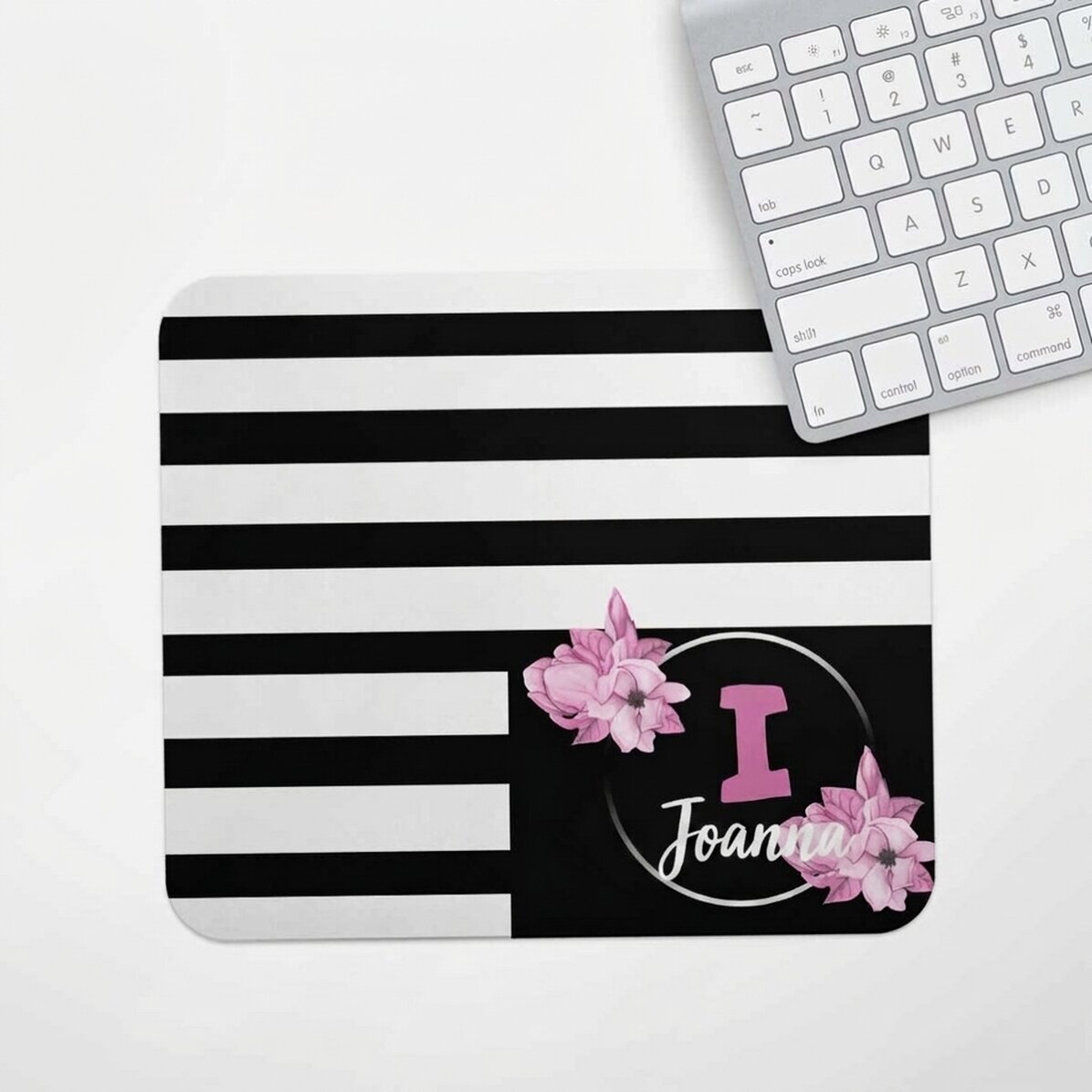 Alfombrilla de ratón personalizada con inicial y nombre - Magnolia