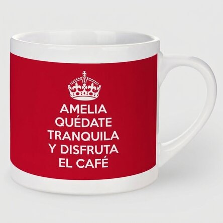 Taza de espresso personalizada - KEEP CALM AND...