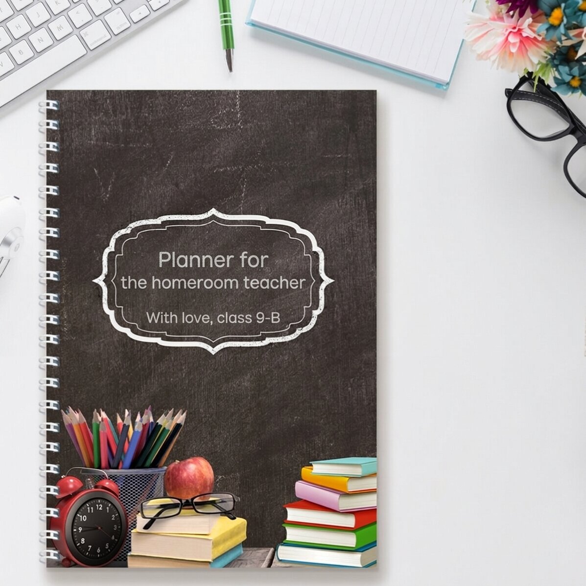 Cuaderno personalizado con texto - Para profesores