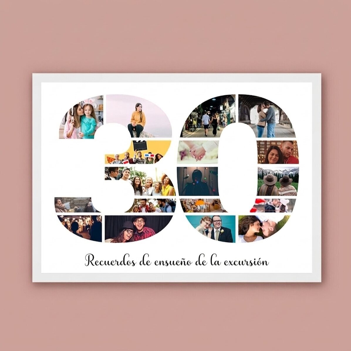 Cuadro apaisado personalizado con fotos y texto - 30