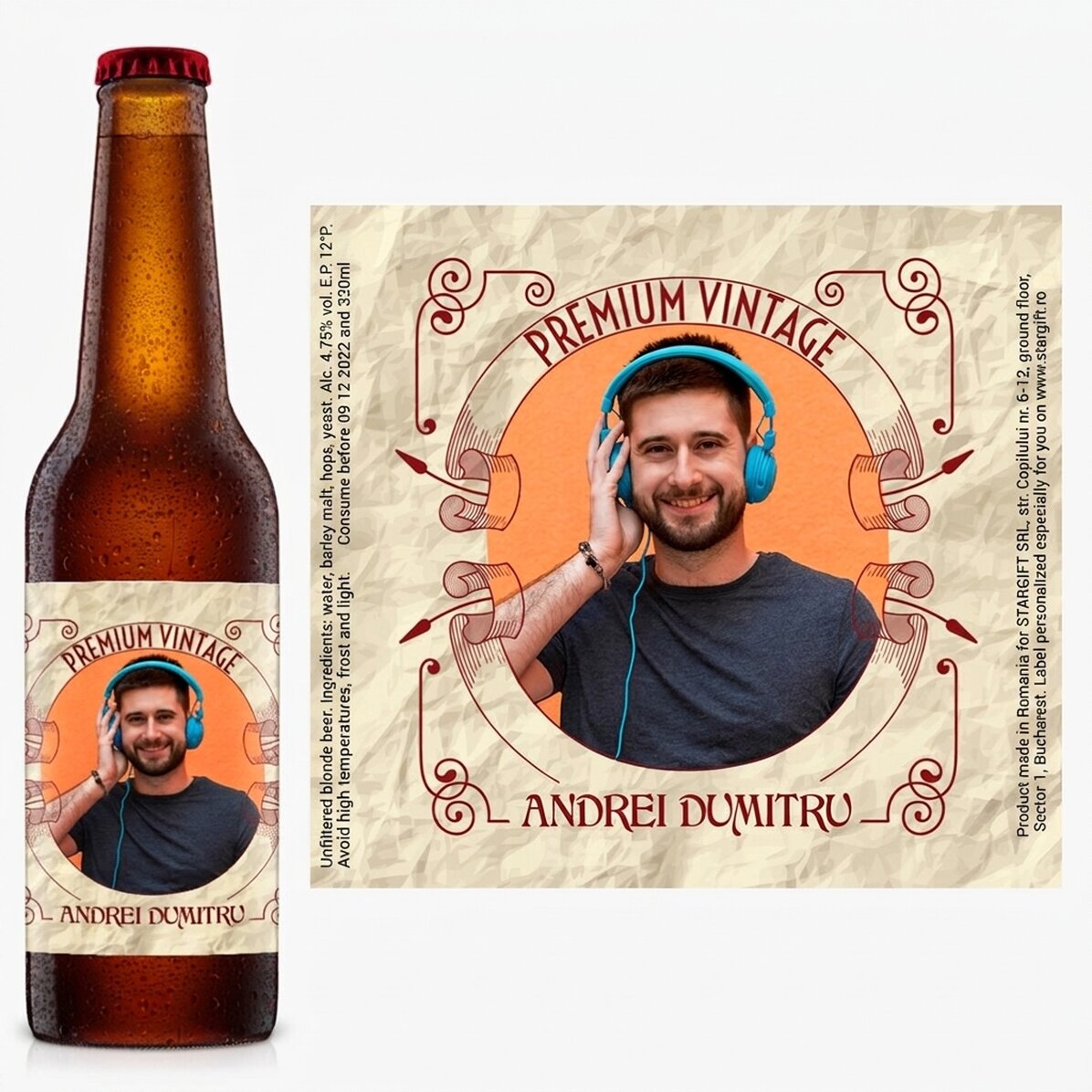 Cerveza personalizada - Premium vintage