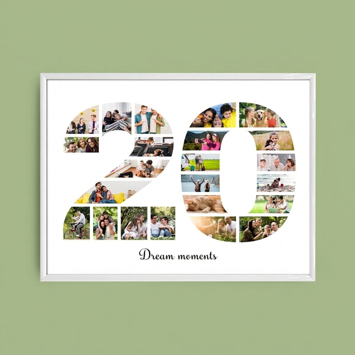 Cuadro apaisado personalizado con fotos y texto - 20