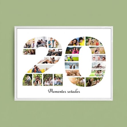 Cuadro apaisado personalizado con fotos y texto - 20