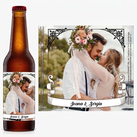 Cerveza personalizada con foto y texto