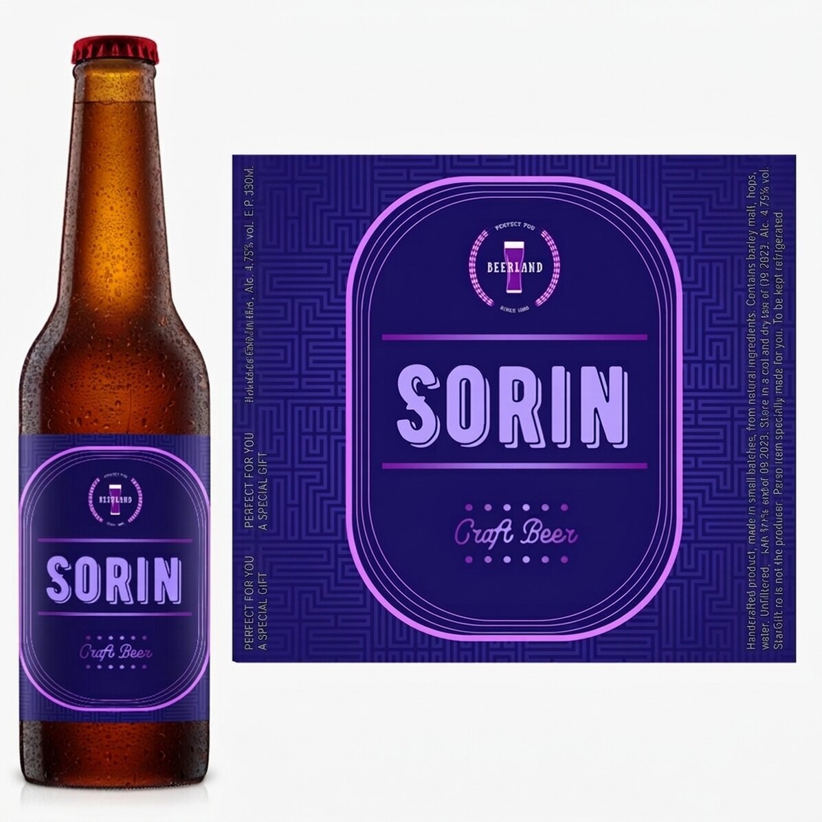Cerveza personalizada con nombre