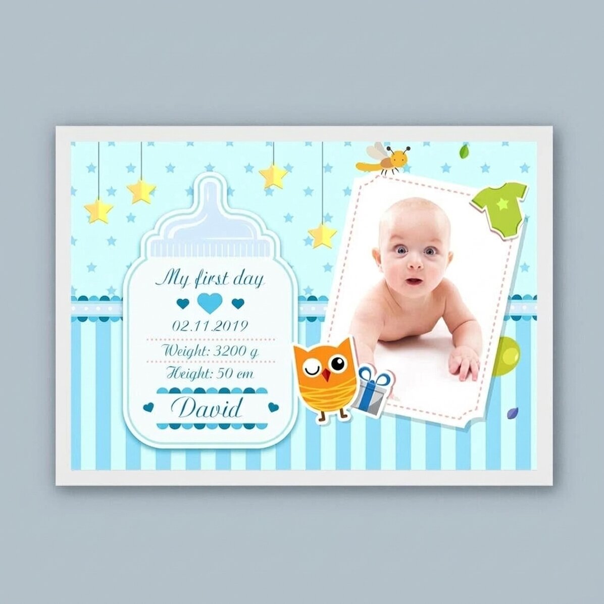 Cuadro personalizado para recién nacidos - Niños
