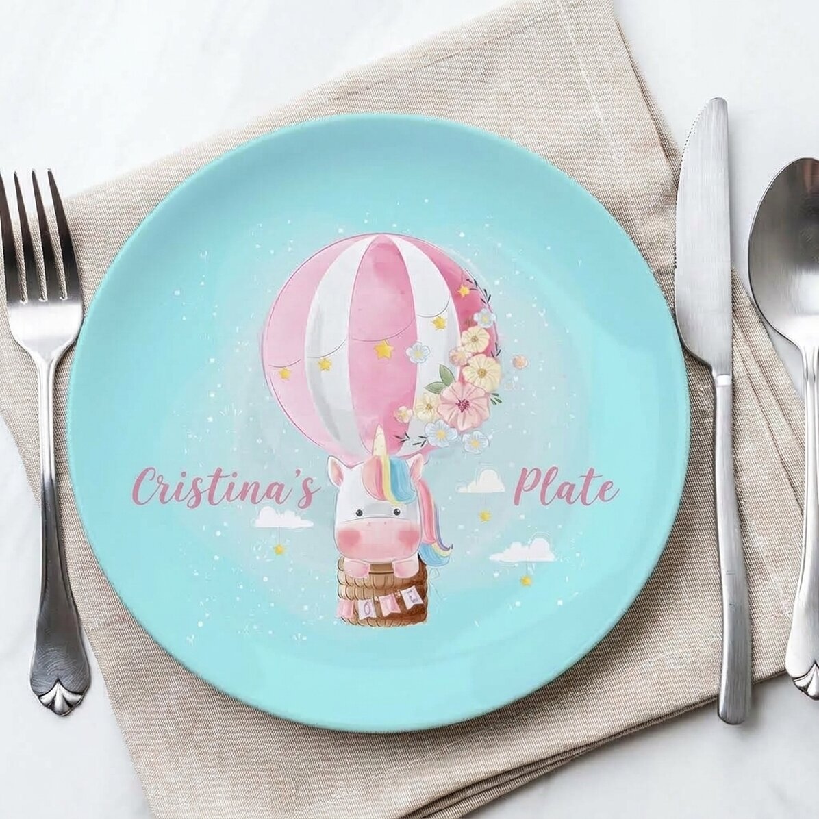 Plato personalizado con texto - Balloon