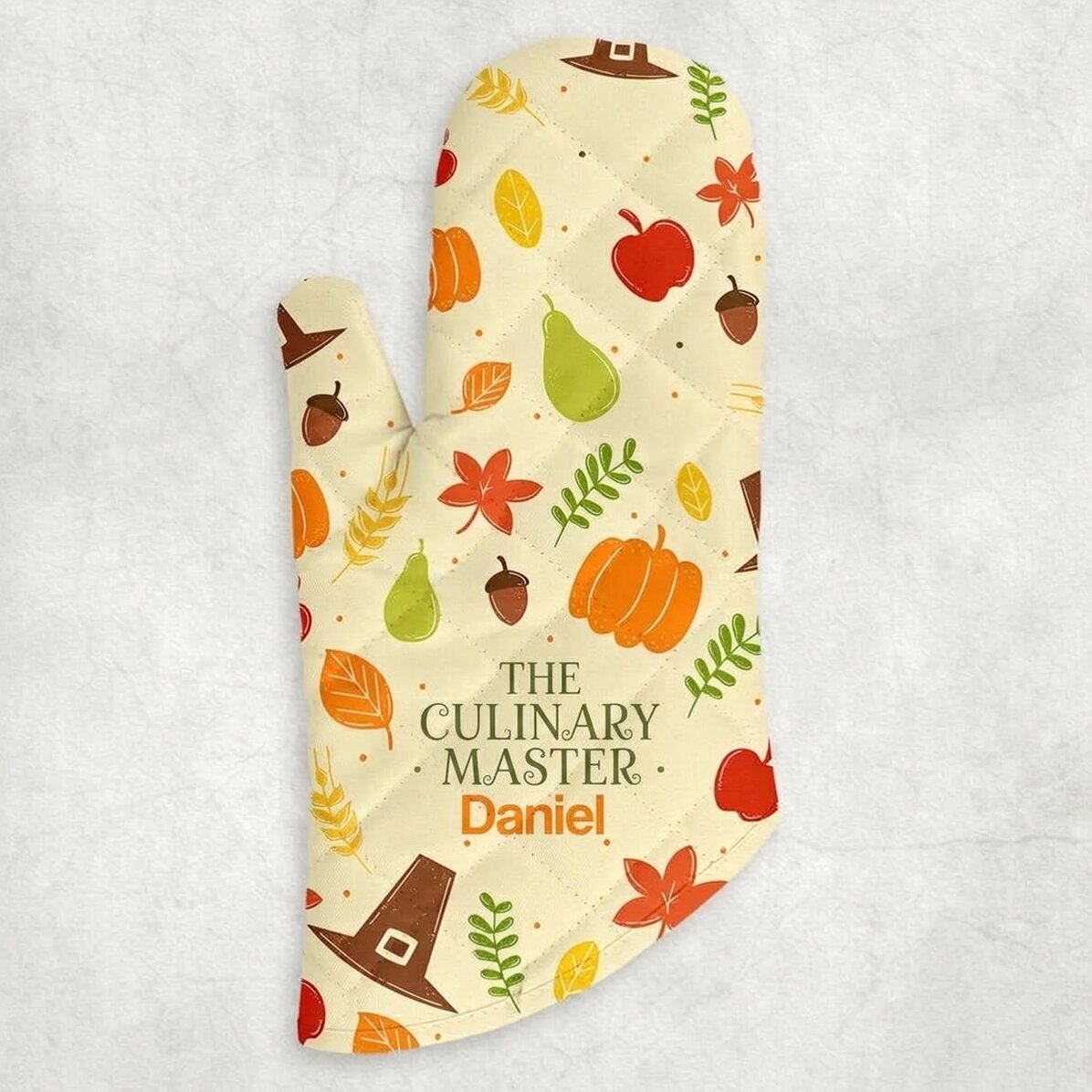 Manopla de cocina personalizada con texto - Pumpkin