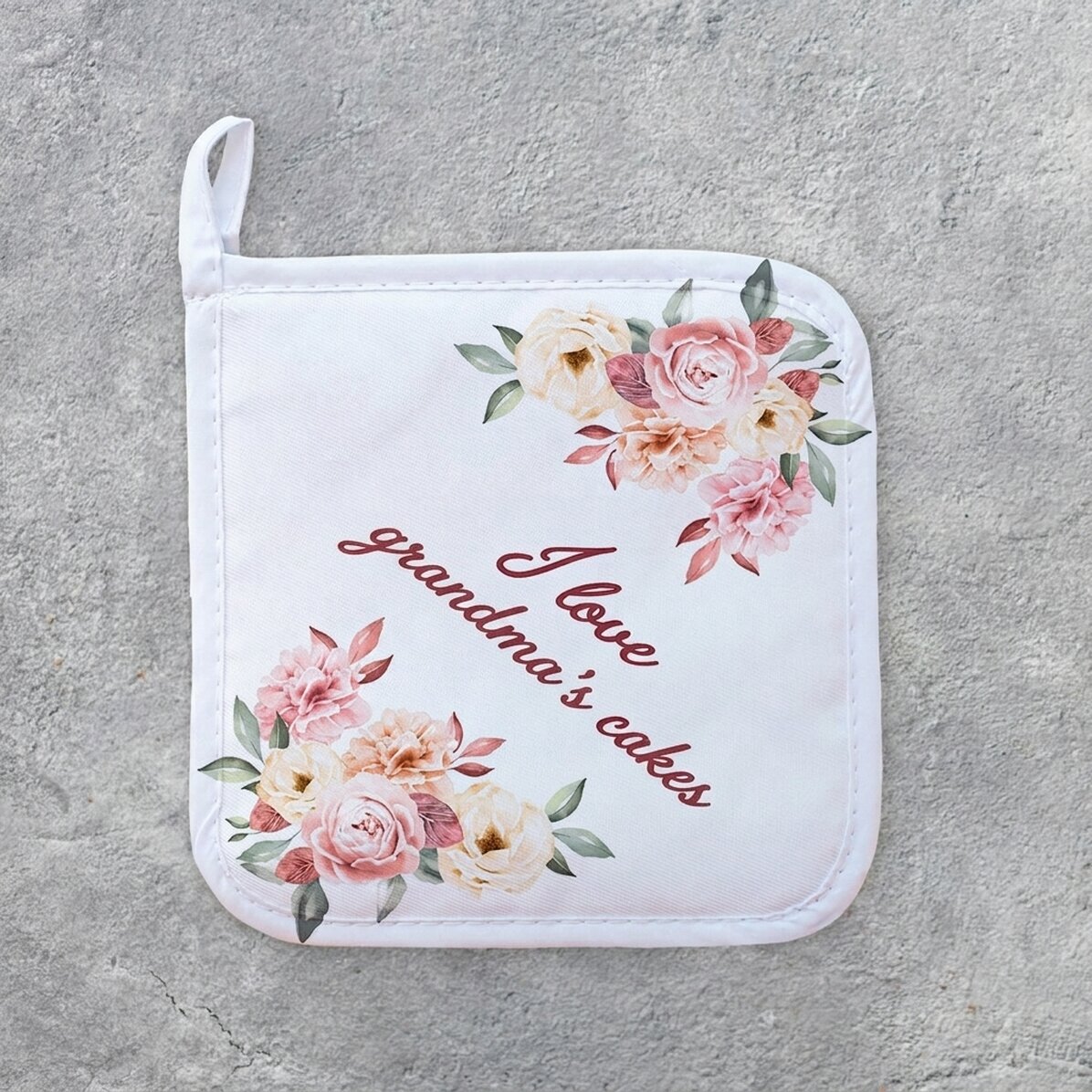 Base para ollas calientes personalizada con texto - Grandma