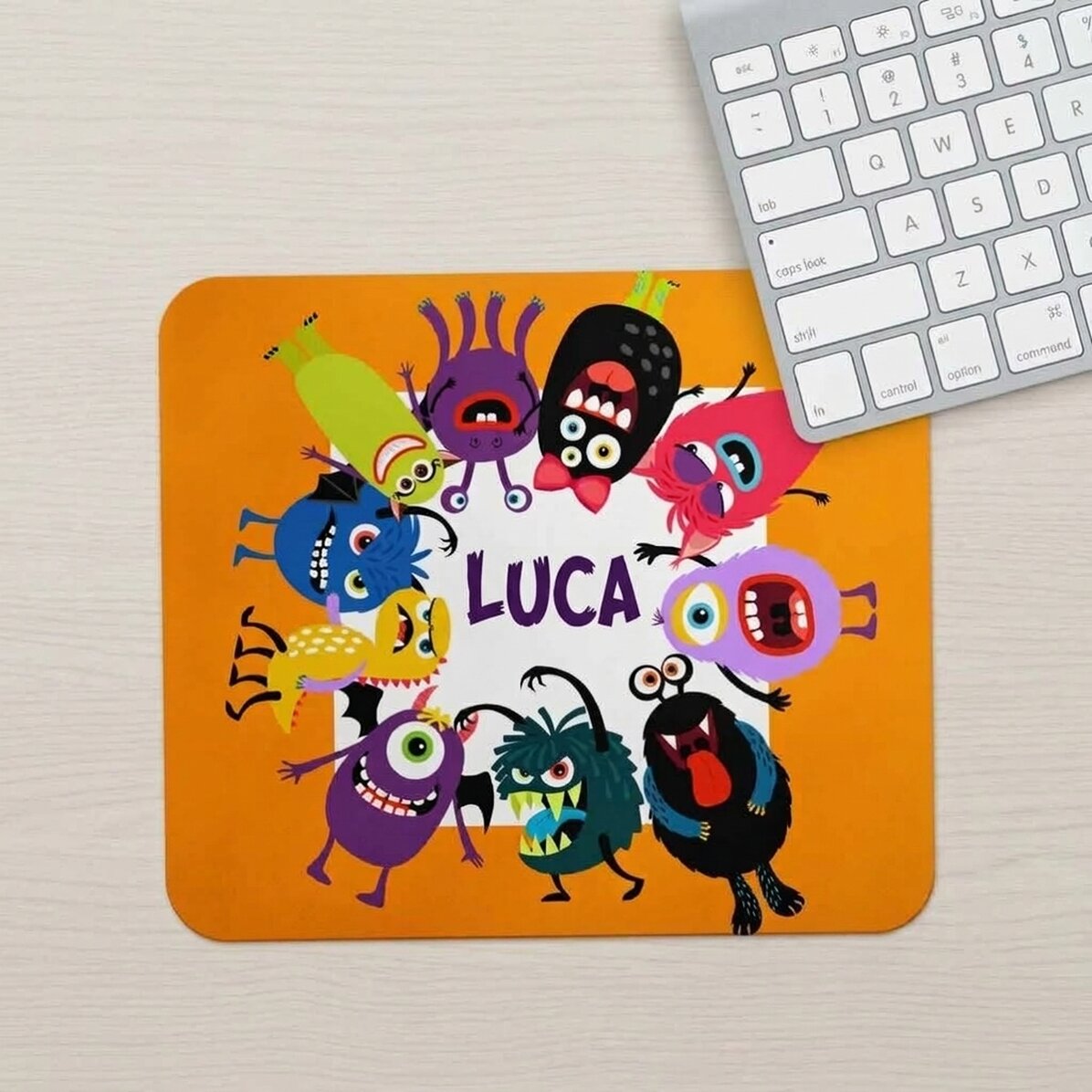 Alfombrilla de ratón personalizada con texto - modelo de Halloween