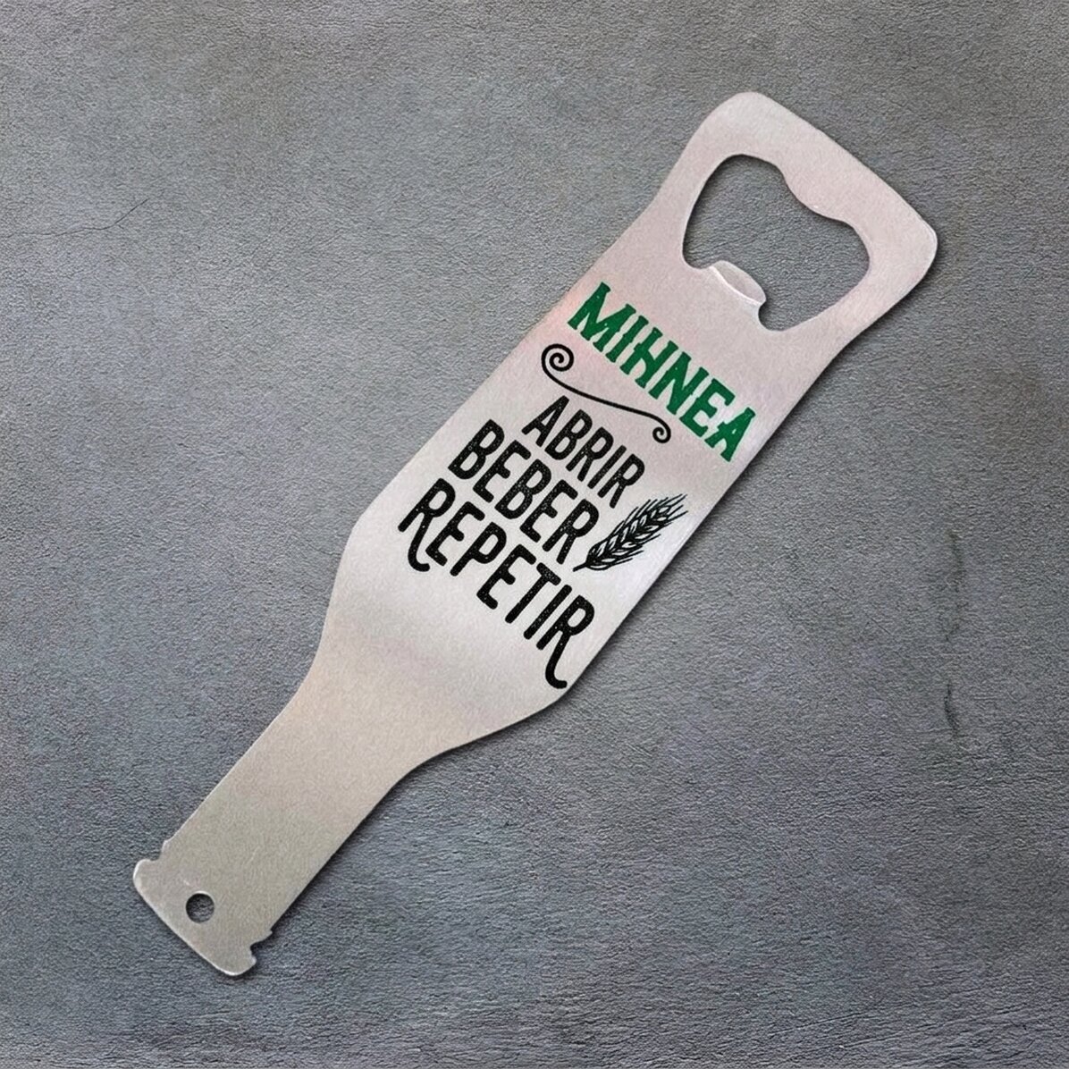Abridor de cerveza personalizado - Drink Open Repeat