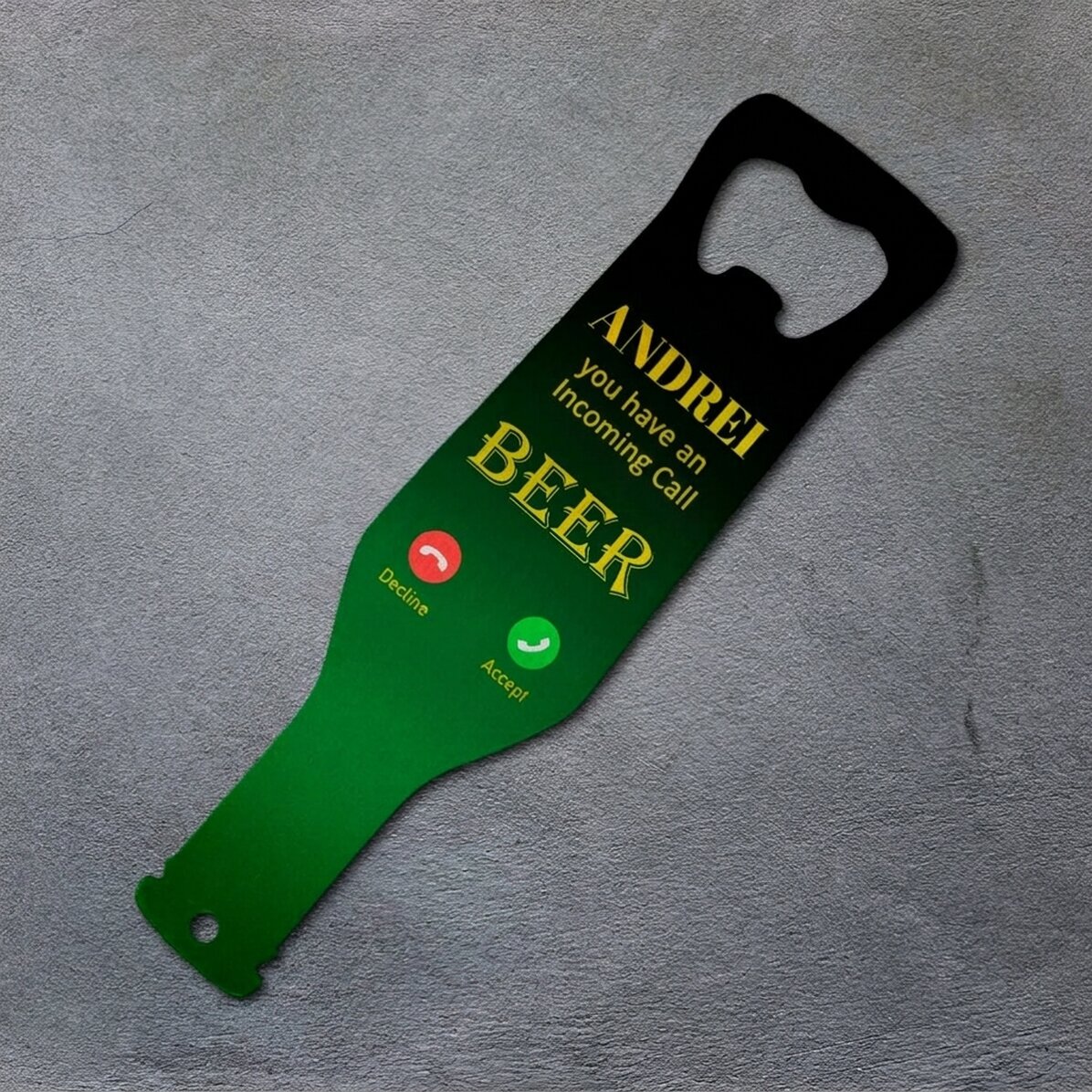 Abrecerras personalizado - Llamada entrante