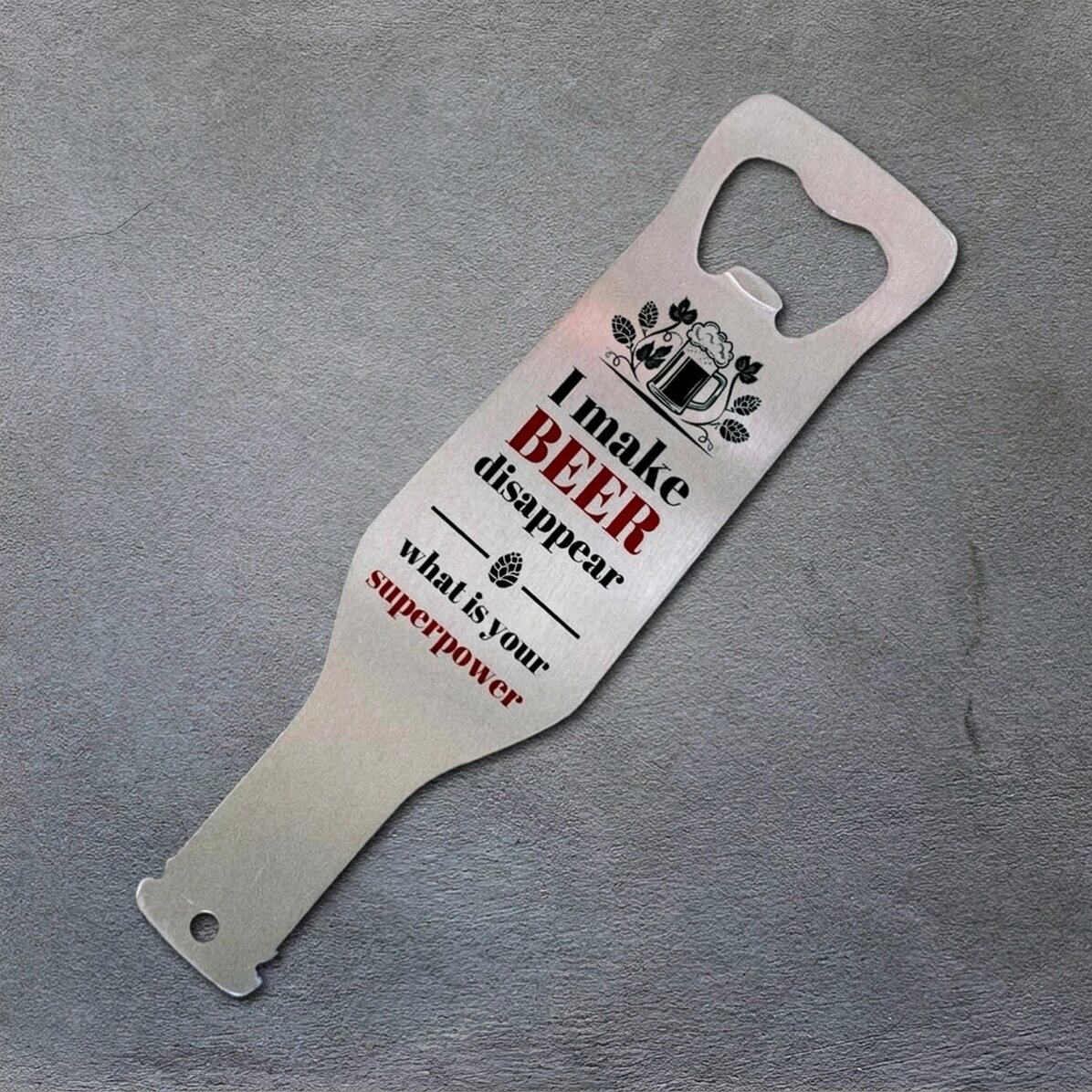 Abrecerras personalizado - Superpower
