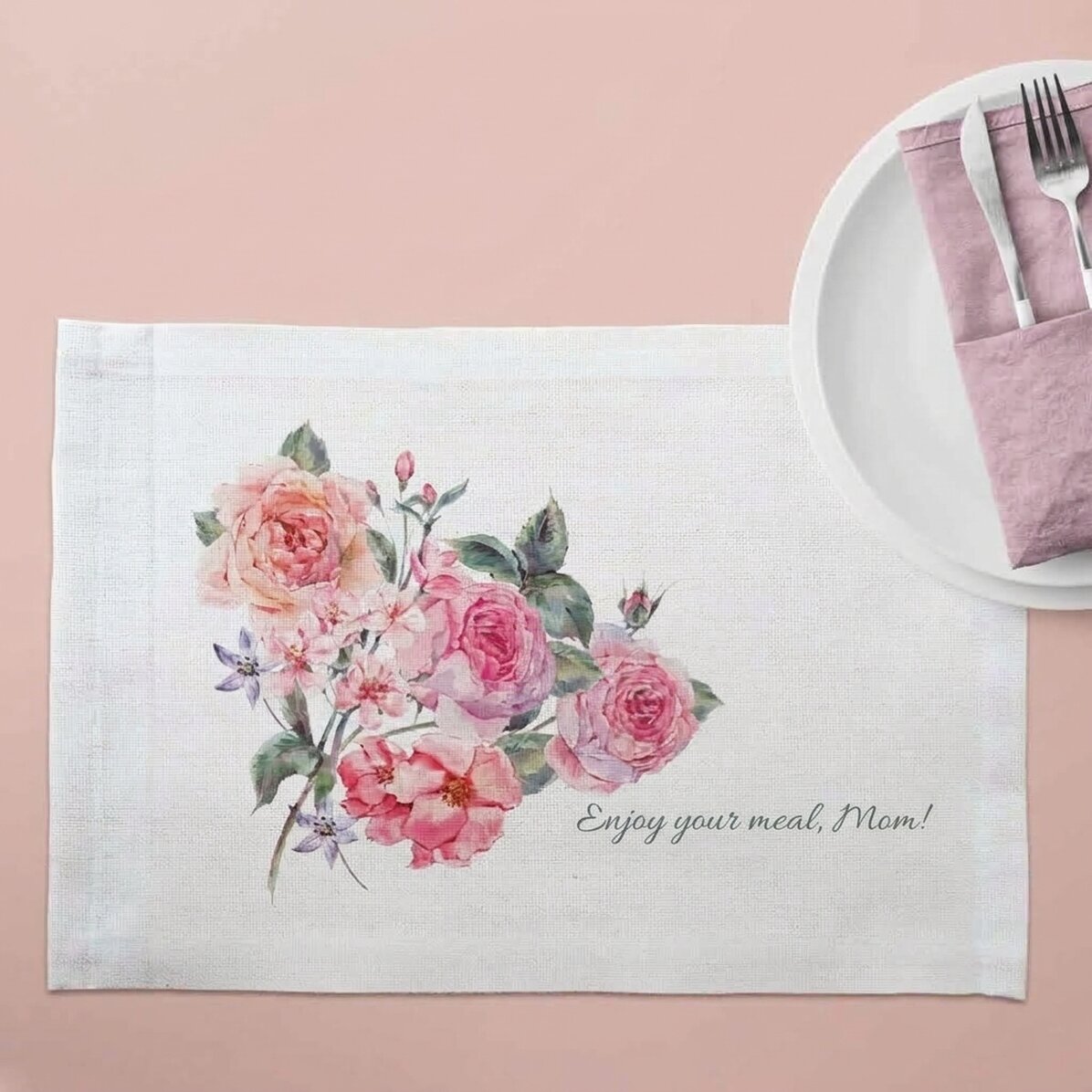 Portaplatos personalizado - Modelo «Rosas»