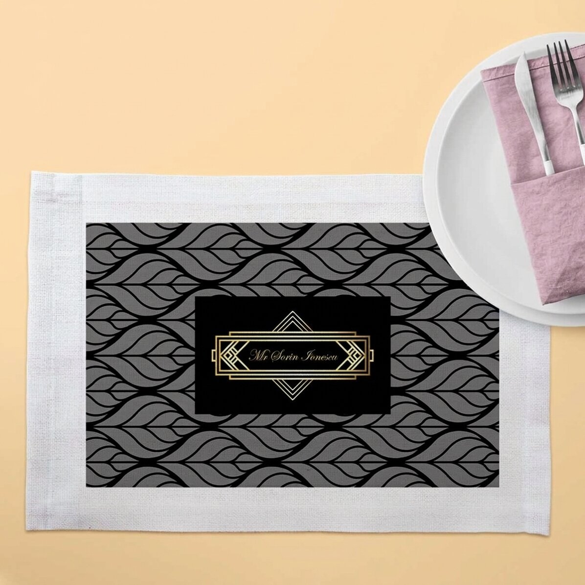 Soporte para plato personalizado - Estilo Elegance
