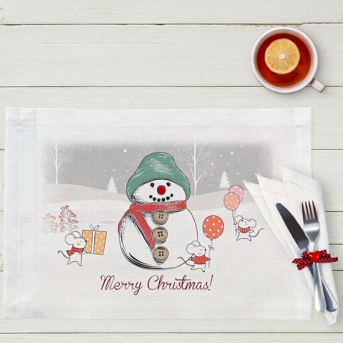 Portaplatos personalizado - ¡Feliz Navidad!