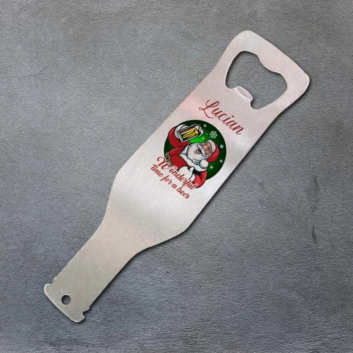 Abrecerras personalizado - Papá Noel