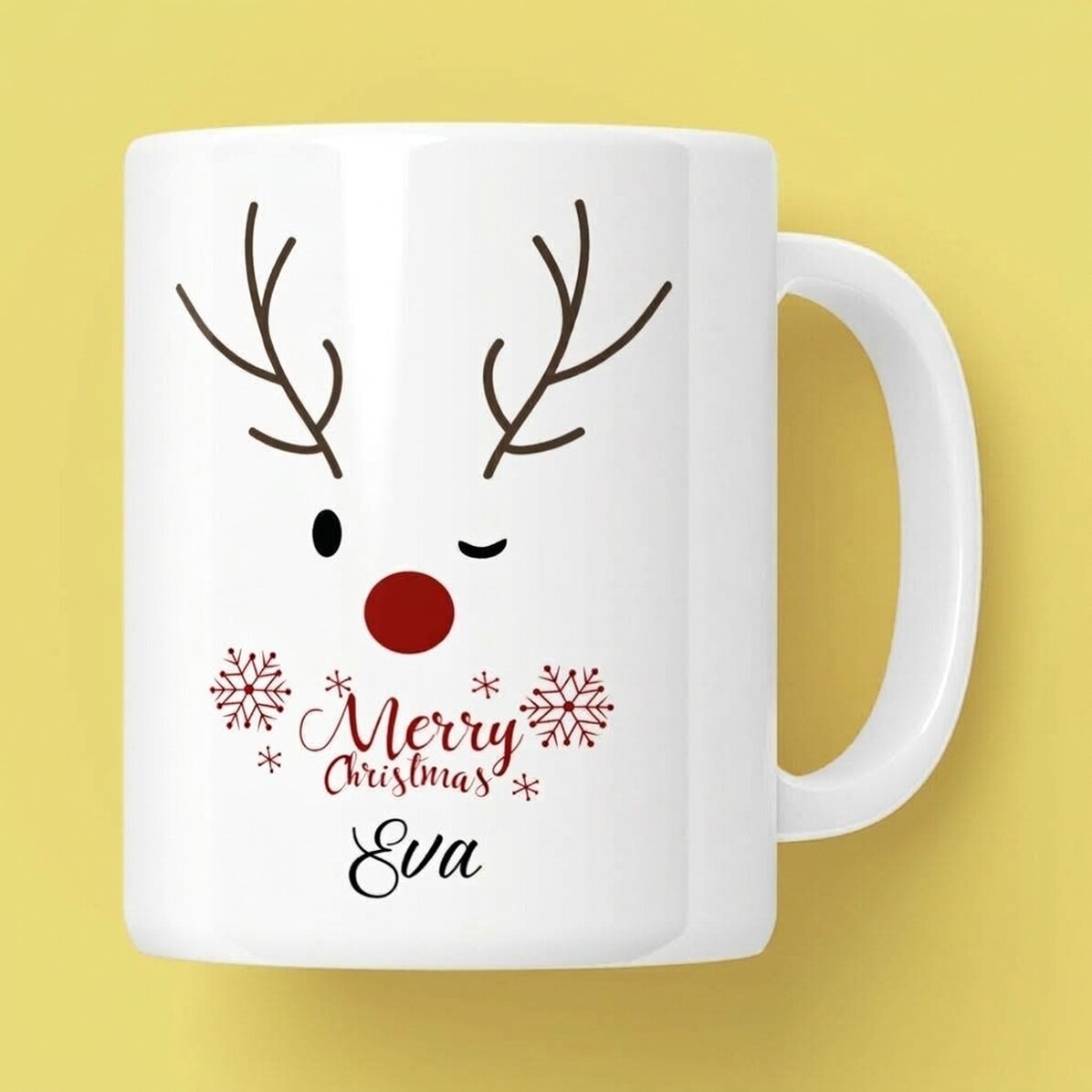 Taza personalizada con texto - Reno
