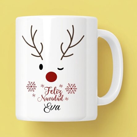Taza personalizada con texto - Reno