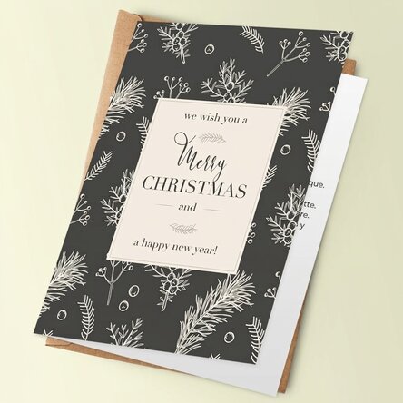 Tarjeta de felicitación personalizada con texto - Modelo Pin