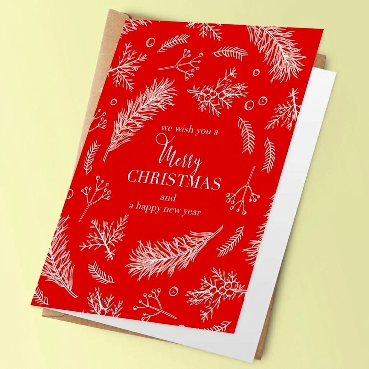 Tarjeta de felicitación personalizada con texto - Modelo Pin 2