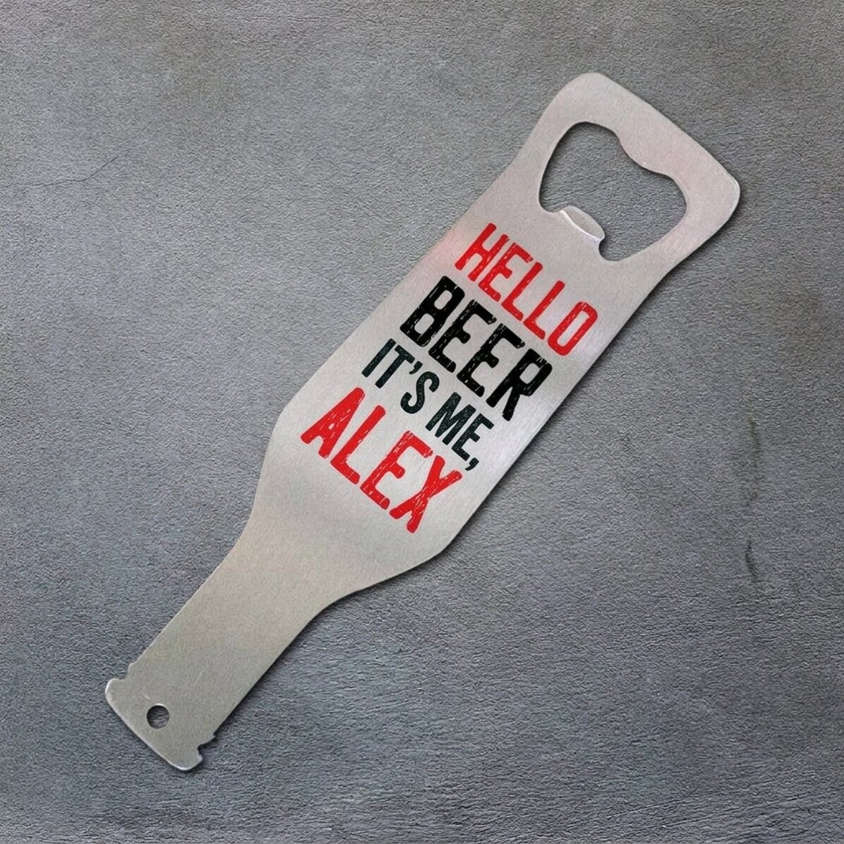 Abrecerras personalizado - Hello Beer