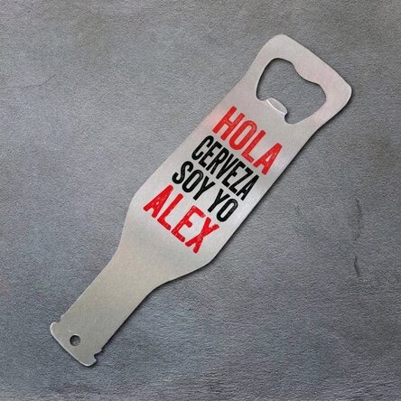 Abrecerras personalizado - Hello Beer