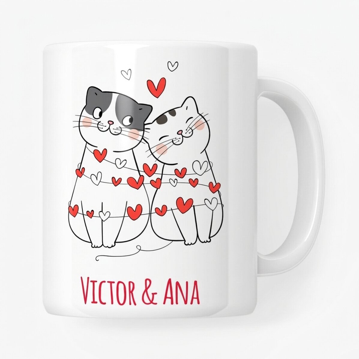 Taza personalizada con texto - Gatitos