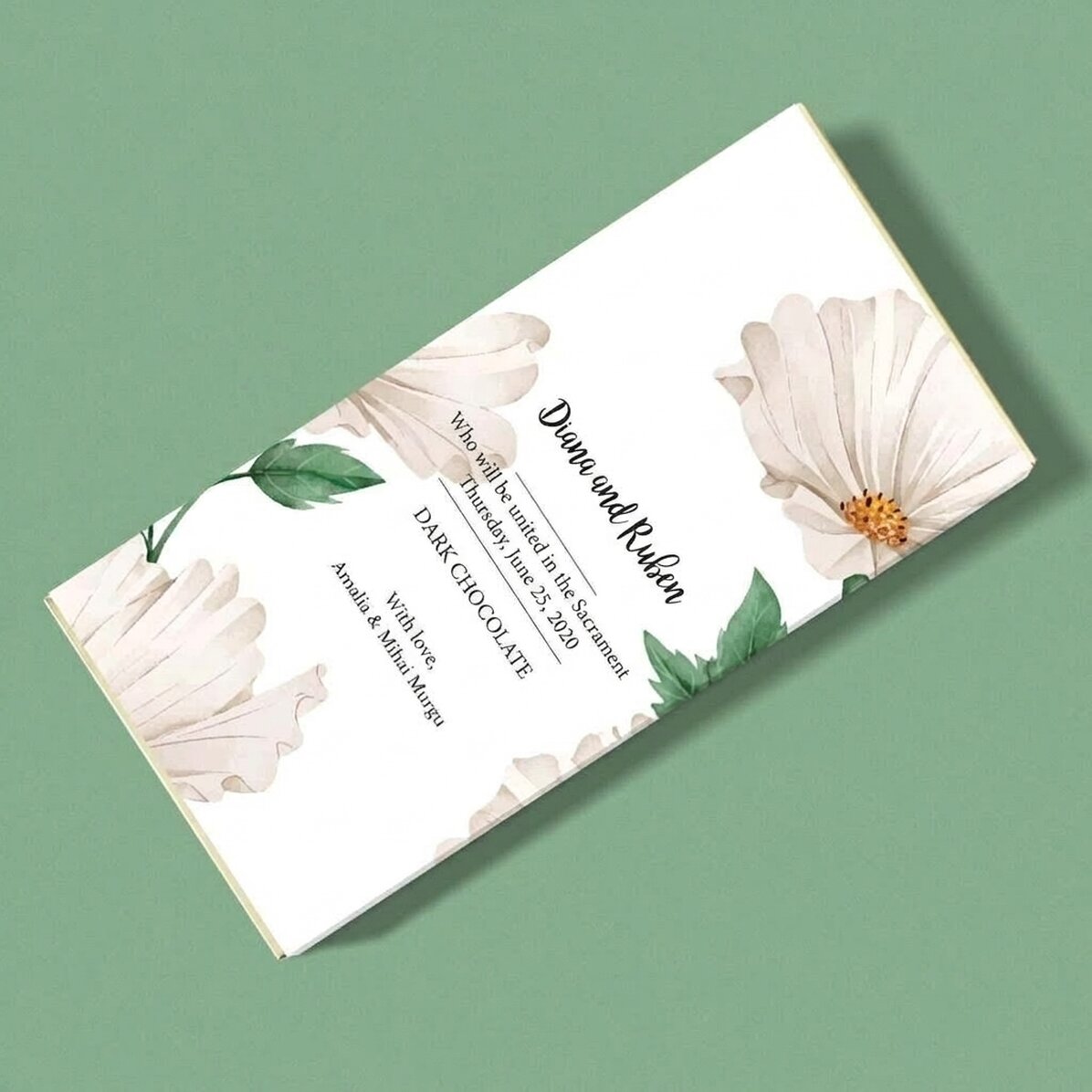 Chocolate personalizado con texto - Delicate