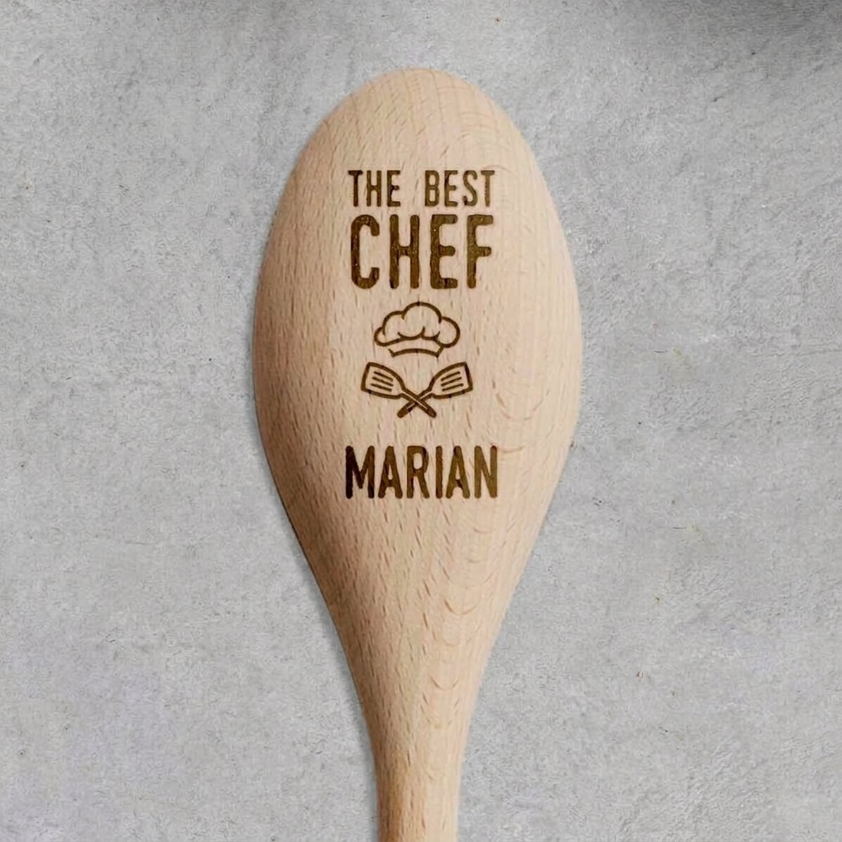 Cuchara de madera personalizada - Best chef