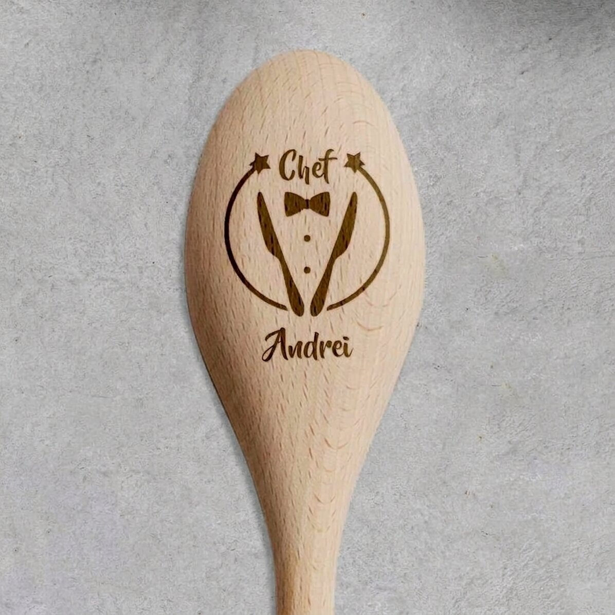 Cuchara de madera personalizada - Chef de cocina