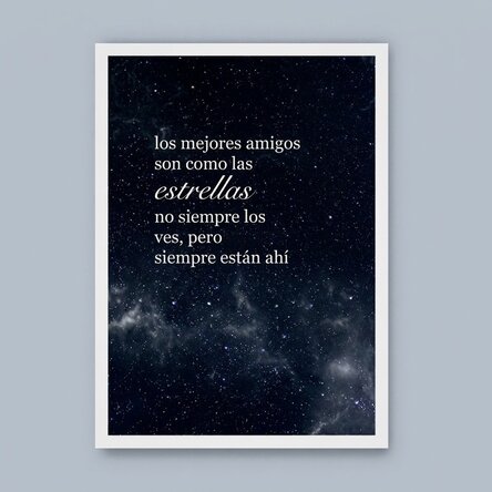 Cuadro personalizado con texto - Best Friends