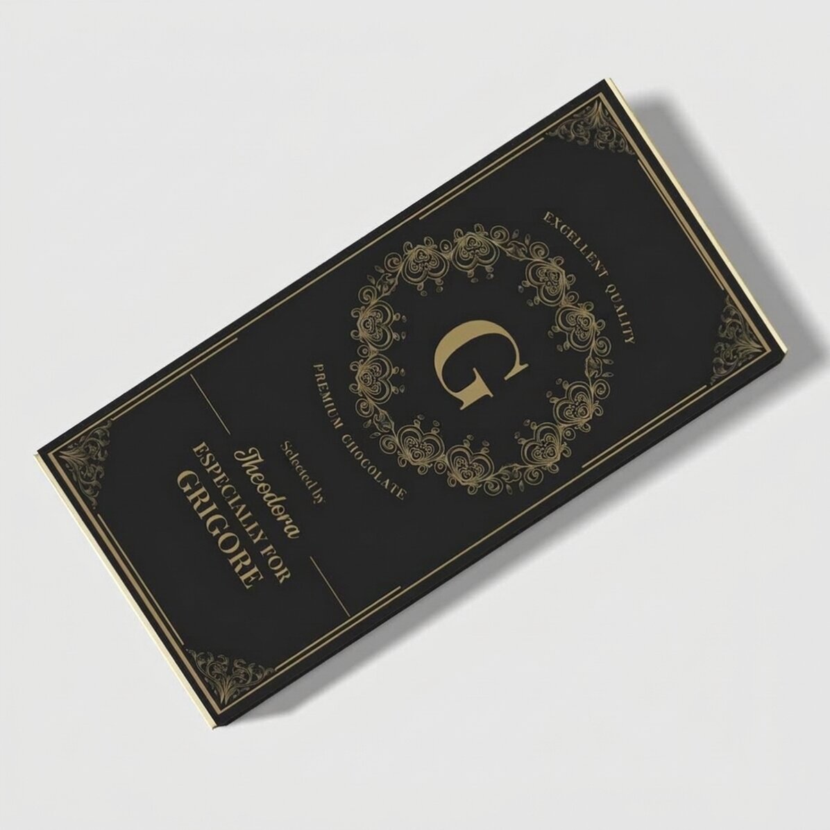 Chocolate personalizado con texto - Monograma