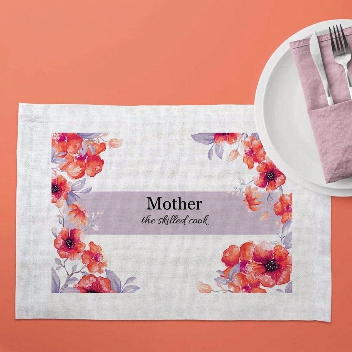 Posepon de plato personalizado - La mamá cocinera experta
