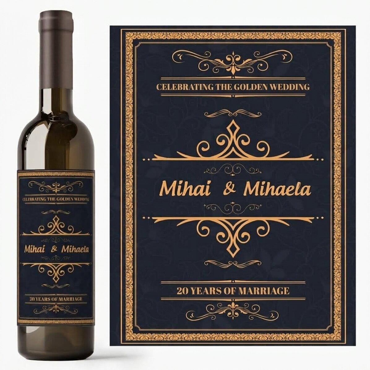 Vino personalizado con texto - Celebración