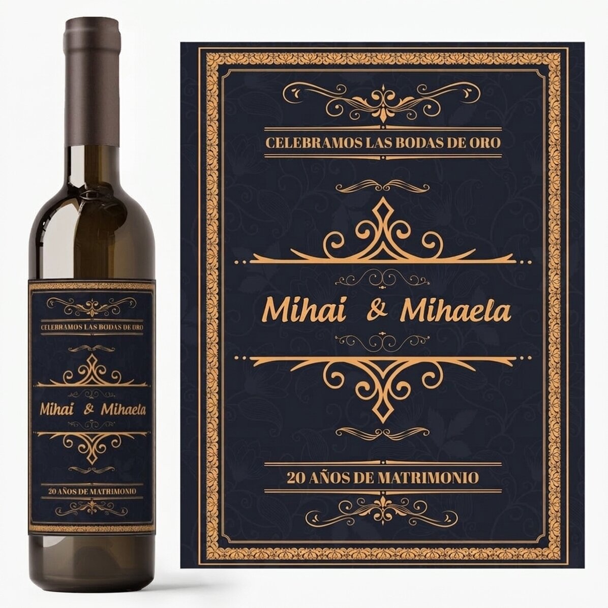 Vino personalizado con texto - Celebración