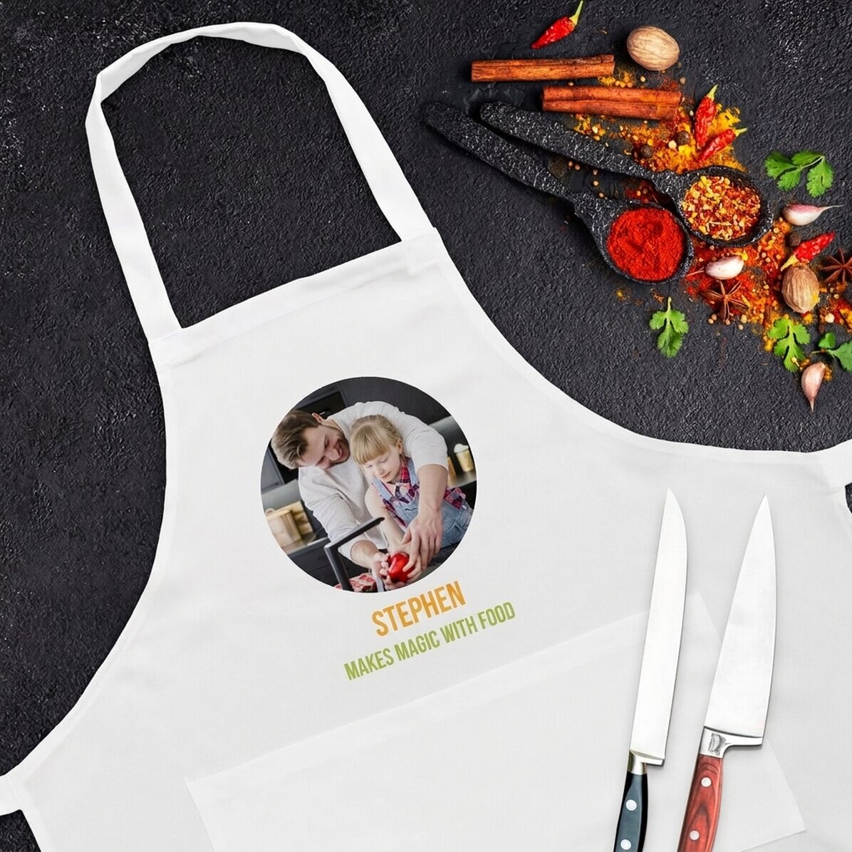 Taza personalizada con foto y texto - Hechizos en la cocina