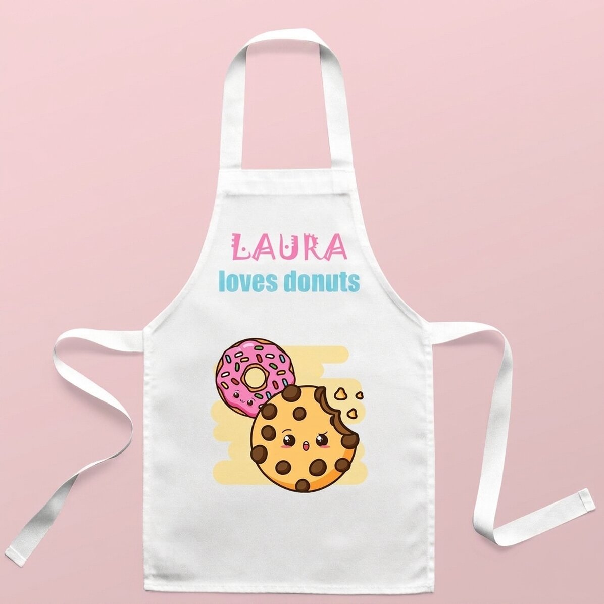 Camiseta personalizada para niños con texto: «Los amantes de los donuts»