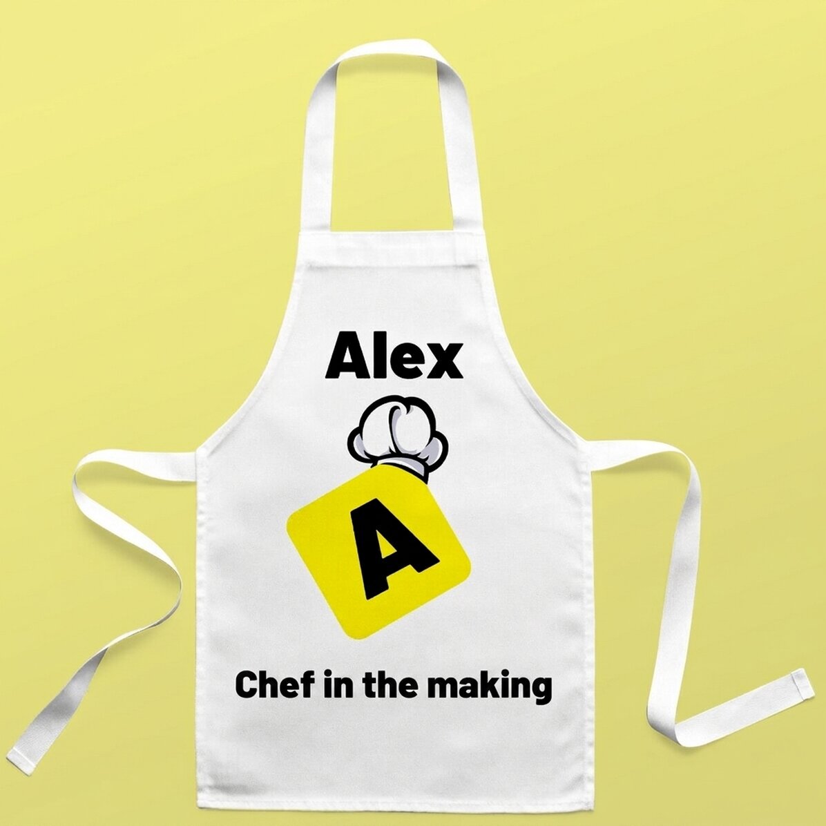 Camiseta personalizada para niños con texto: «Futuro chef»