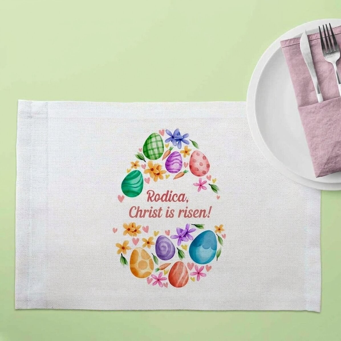 Pratos personalizados - ¡Cristo ha resucitado!